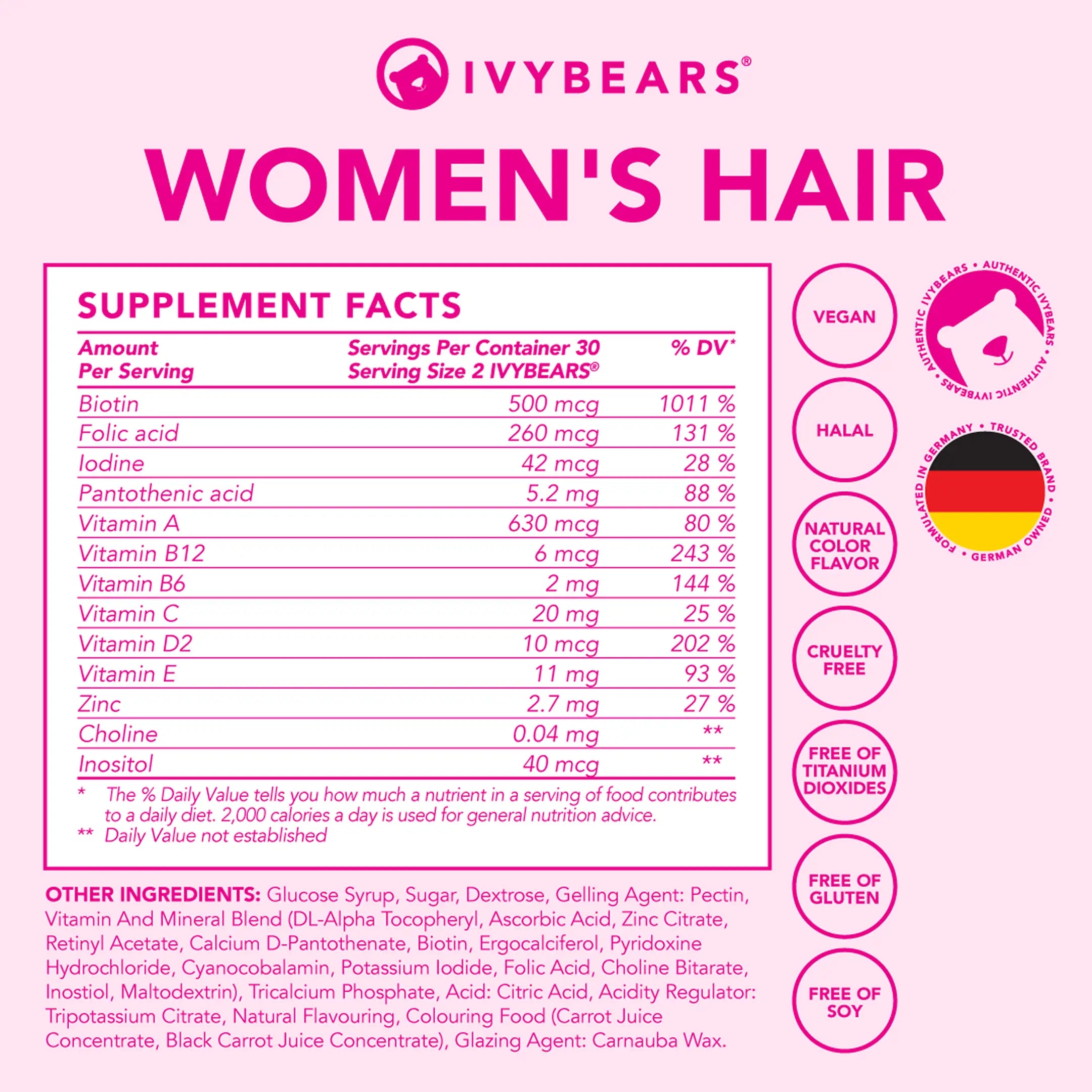 Women's Hair Vitamin Bears