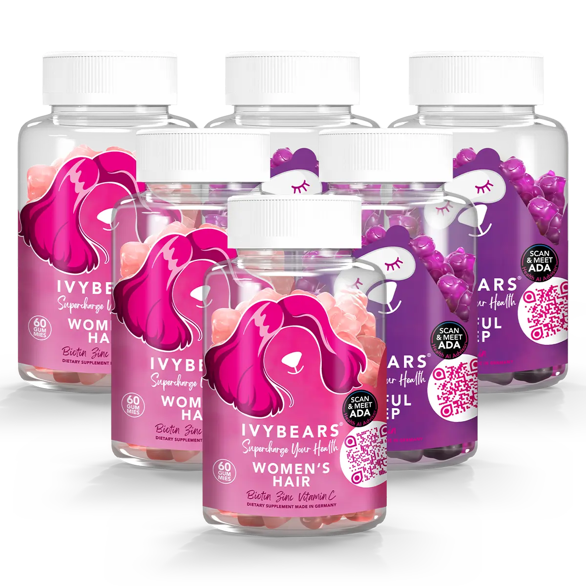 Restful Sleep & Women’s Hair Vitamins - 3er Set
