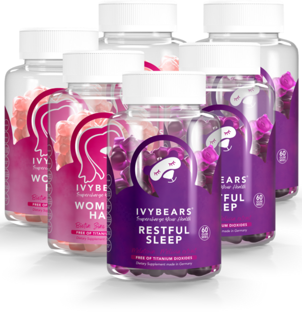 Restful Sleep & Women’s Hair Vitamins - 3er Set